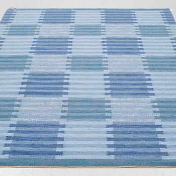 CARL MALMSTEN, A CARPET, "Capella, blå", double sided, ca 240 x 167 cm, signed CM.