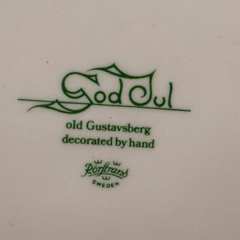 JULSERVIS,  37  delar, porslin, "God Jul", Gustavsberg.