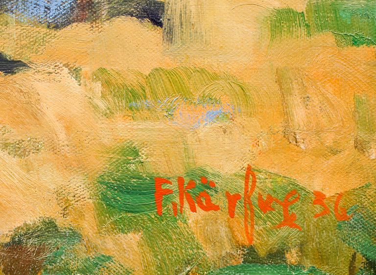 FRITZ KÄRFVE, olja på duk, sign.