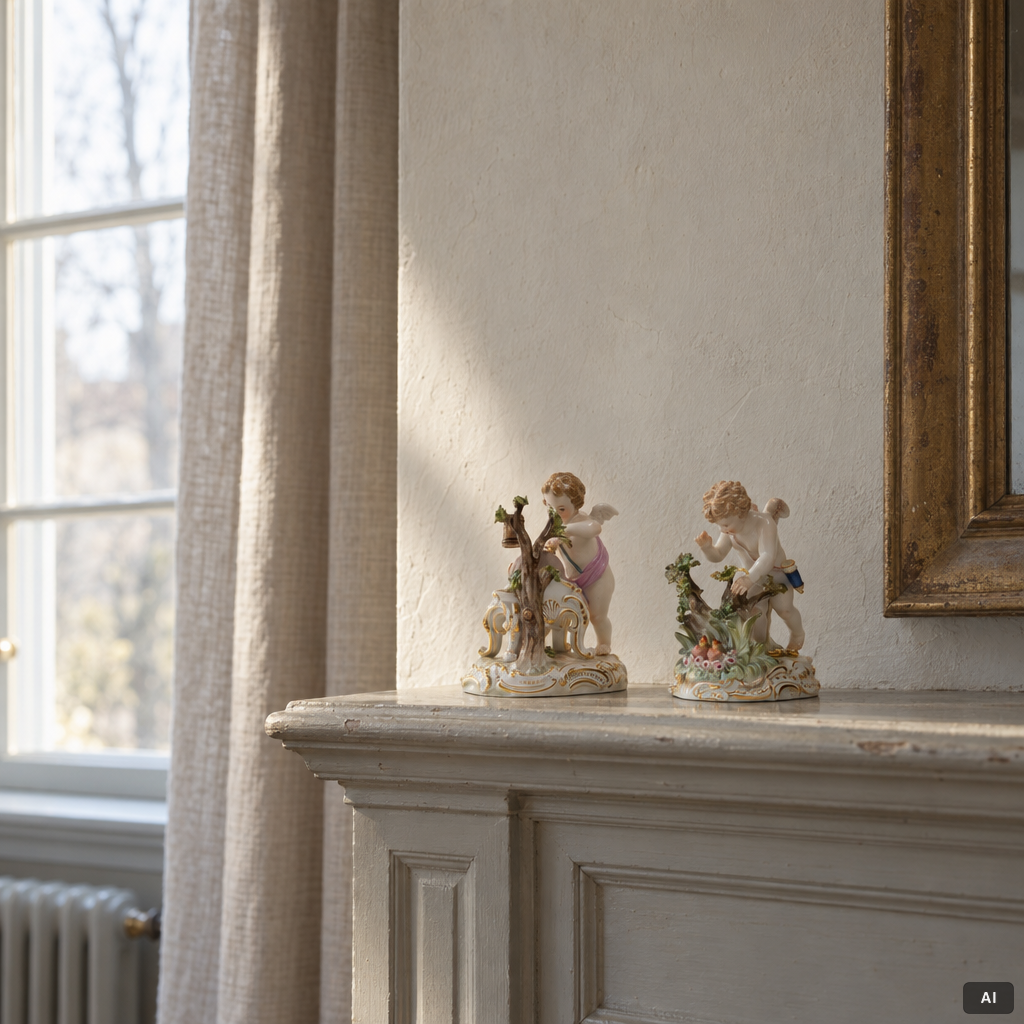 Meissen, Figuriner ett par, 1800-talets slut.