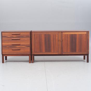 SIDEBOARD och BYRÅ, "Domi Monté", Nils Jonsson, Troeds, Bjärnum, den förra brännmärkt.