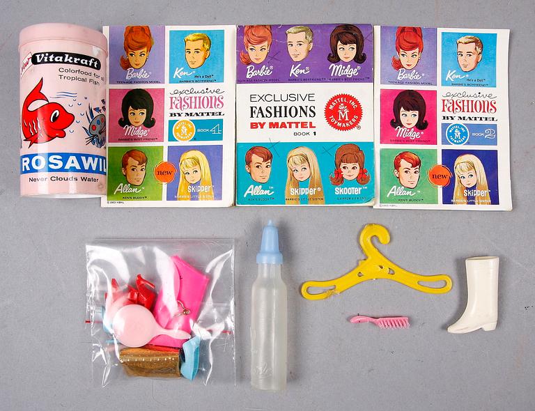 PARTI DOCKOR, 8 st, Bl.a Barbie, Midge, Ken.
