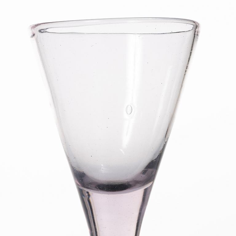 Two Swedish 18th century glasses.