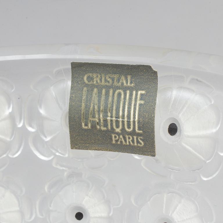A glass bowl 'Nemours' by Lalique, France, second half of the 20th century.
