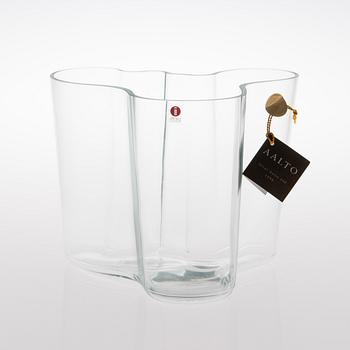ALVAR AALTO, VAS, glas, "Savoy", märkt "Alvar Aalto 100 Iittala 1998".