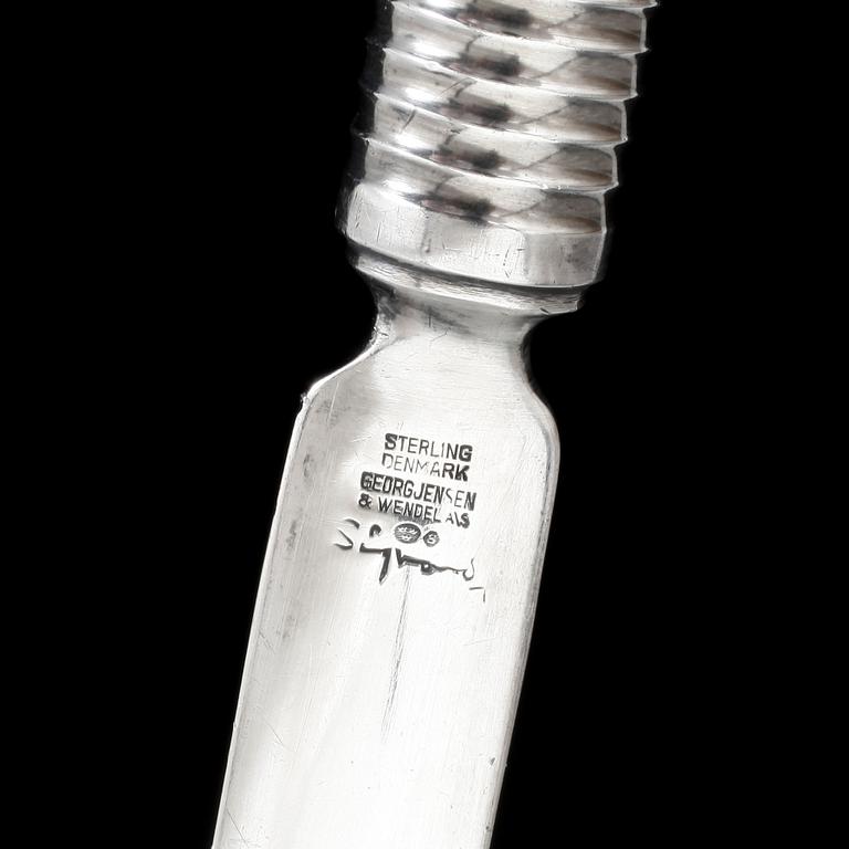 BREVKNIV, sterlingsilver, Sigvard Bernadotte för Georg Jensen. Vikt ca 91gram.