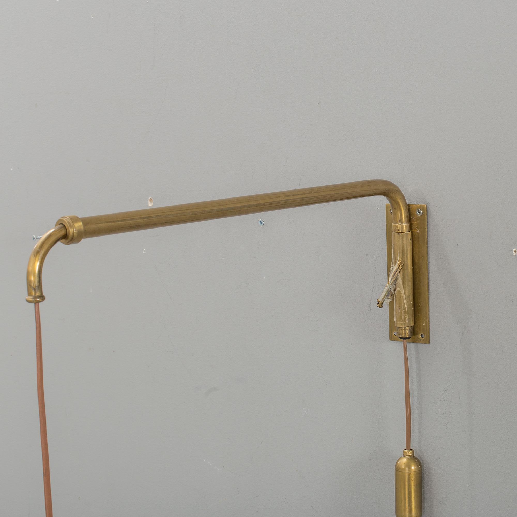 A late 20th century wall lamp,