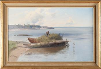 ALFRED THÖRNE, olja på duk, signerad.
