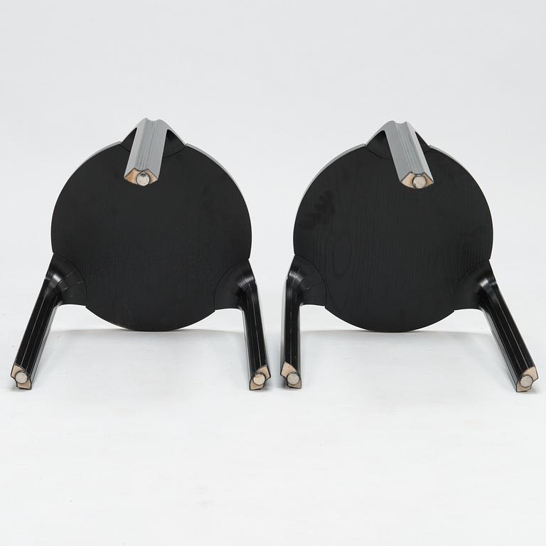 ALVAR AALTO, A pair of late 20th century 'X600' stools for Artek.