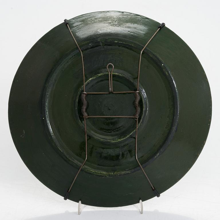 Birger Kaipiainen ,koristelautanen, kivitavaraa, signeerattu  Kaipiainen, Arabia.