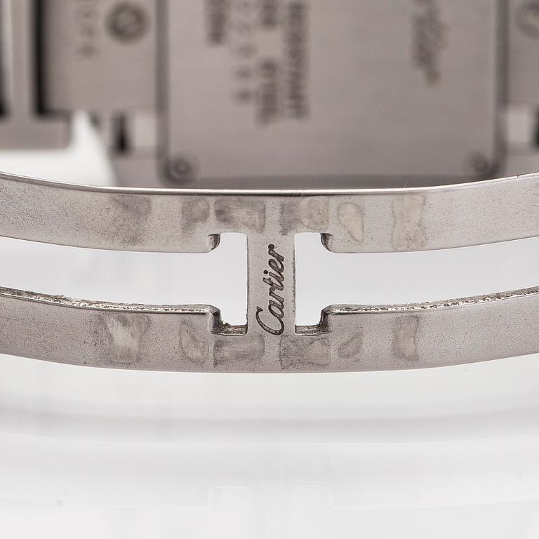 Cartier, Tank Francaise, armbandsur, 20 x 18 (25) mm.