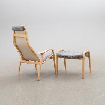 Yngve Ekström, Armchair with footstool, "Lamino", Swedese.
