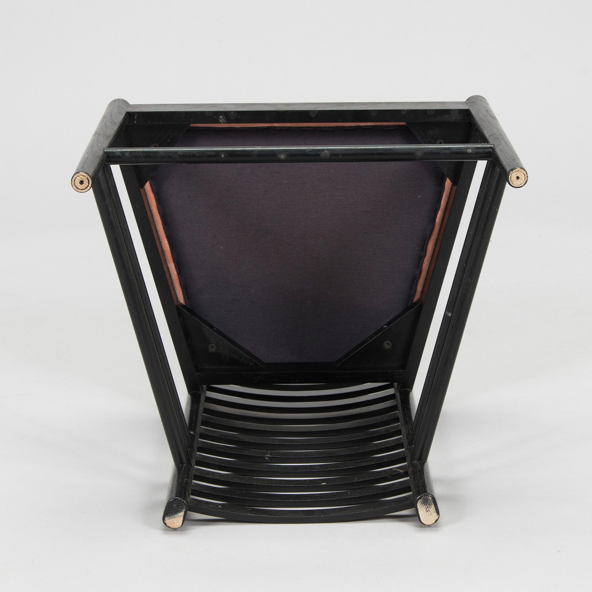 Charles Rennie Mackintosh, A 'Hill house 1' chair for Cassina, signed and numbered.