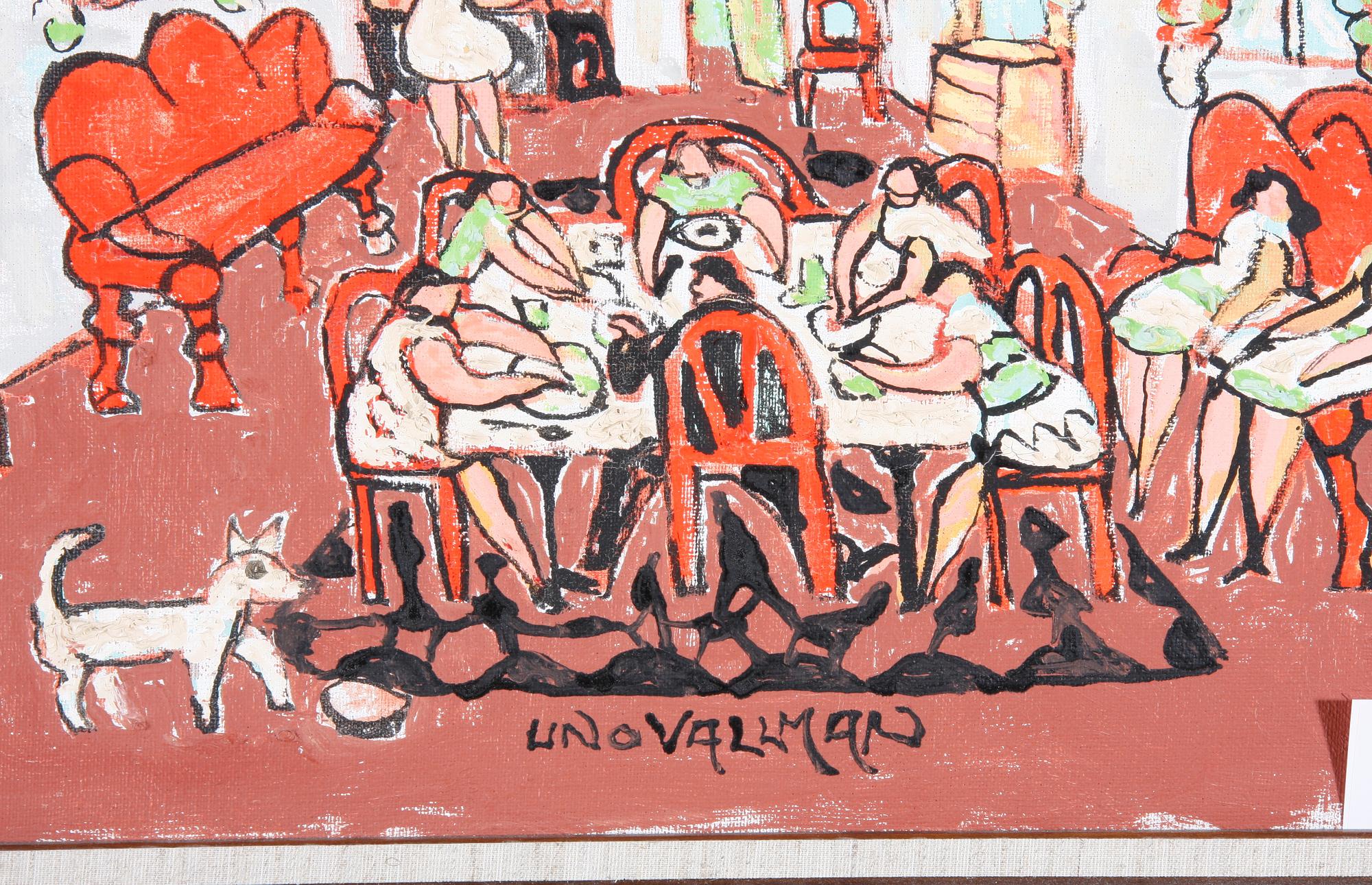 VALLMAN, UNO. Olja på duk. Sign.