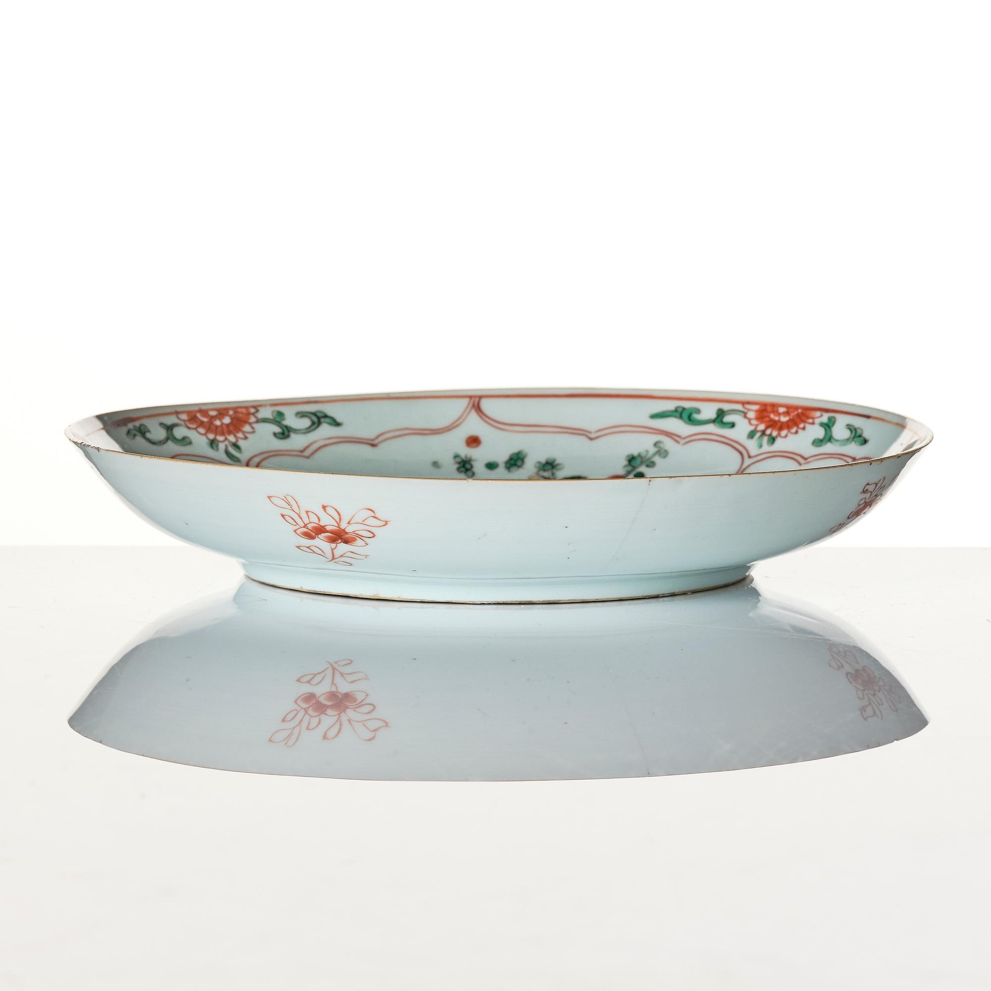 Fat, porslin, Kina, Qingdynastin, Kangxi (1662-1722).