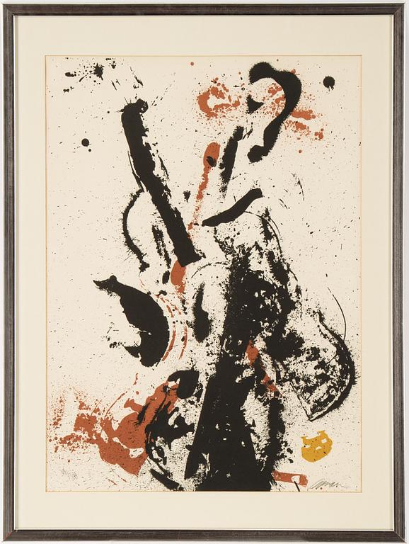 Arman, lithograph in colours, signed 39/300.