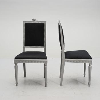 STOLAR, 8 st, gustaviansk stil, 1900-talets andra hälft.