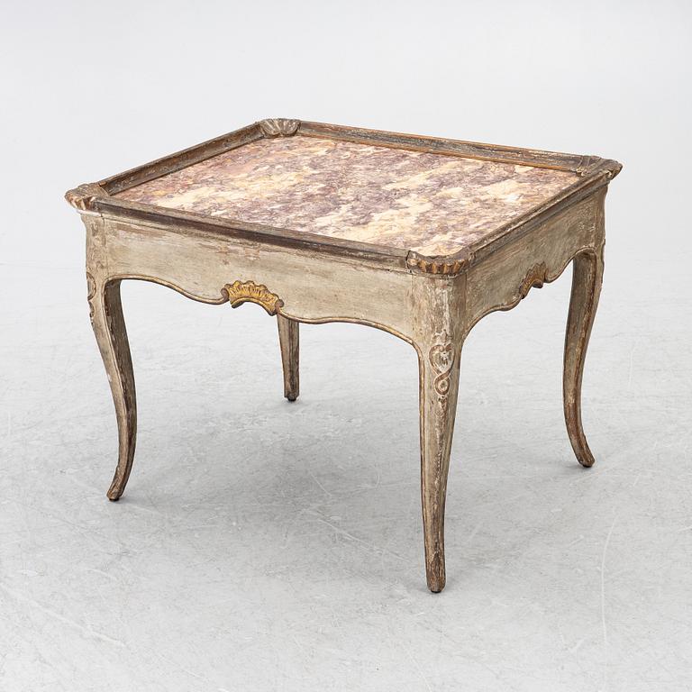 A Rococo table, 18th century.