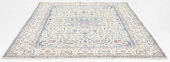Rug, Nain, part silk, approx. 300 x 203 cm.