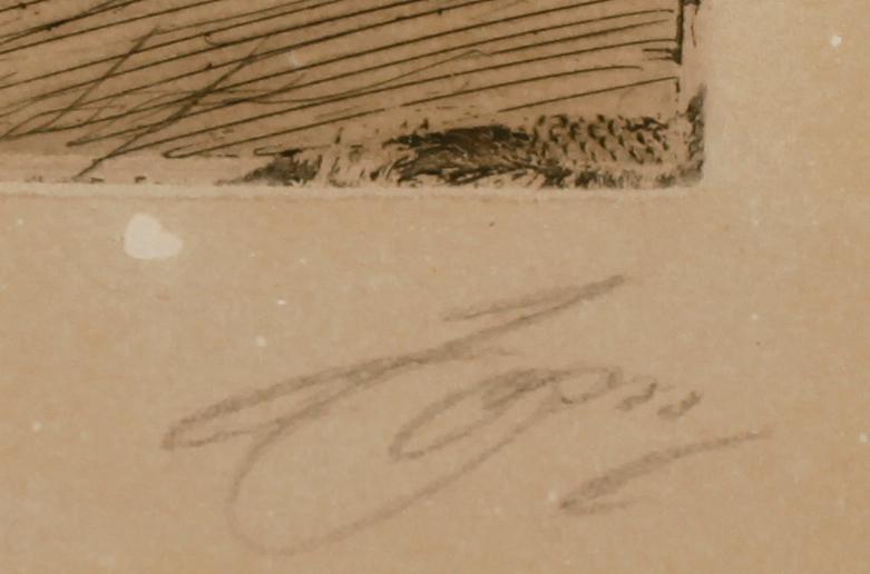 ANDERS ZORN, etsning, sign.