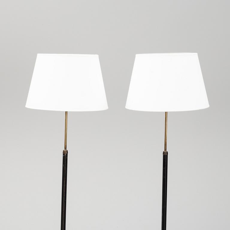 A pair of floor lamps from Falkenbergs belysning in the second half of the 20th century.