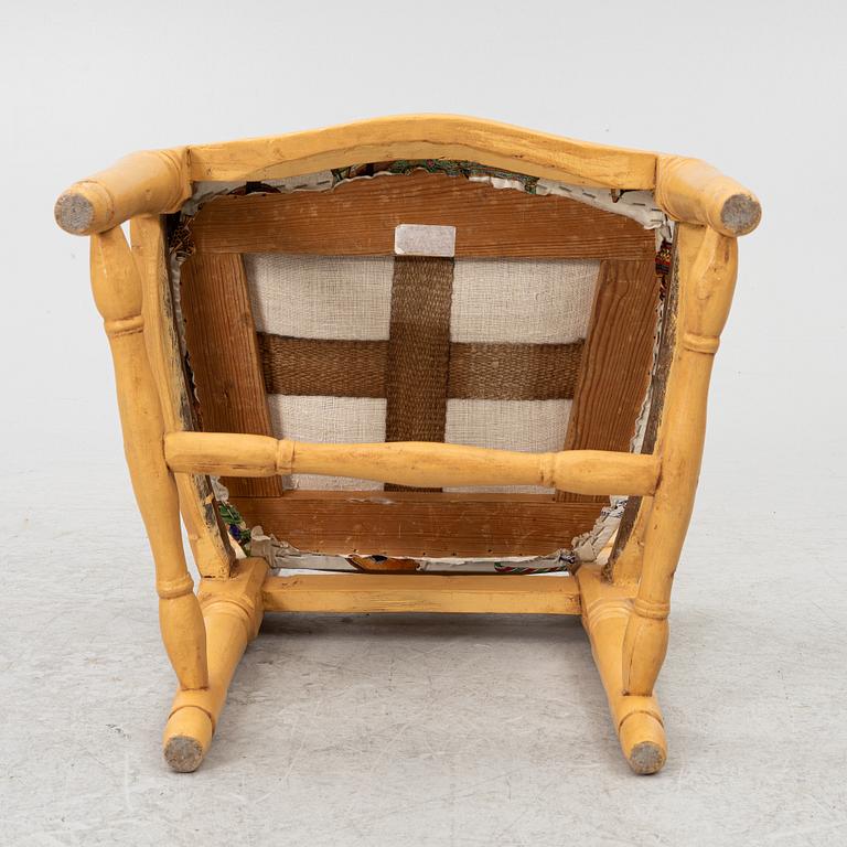 Stol, gustaviansk, sent 1700-tal.