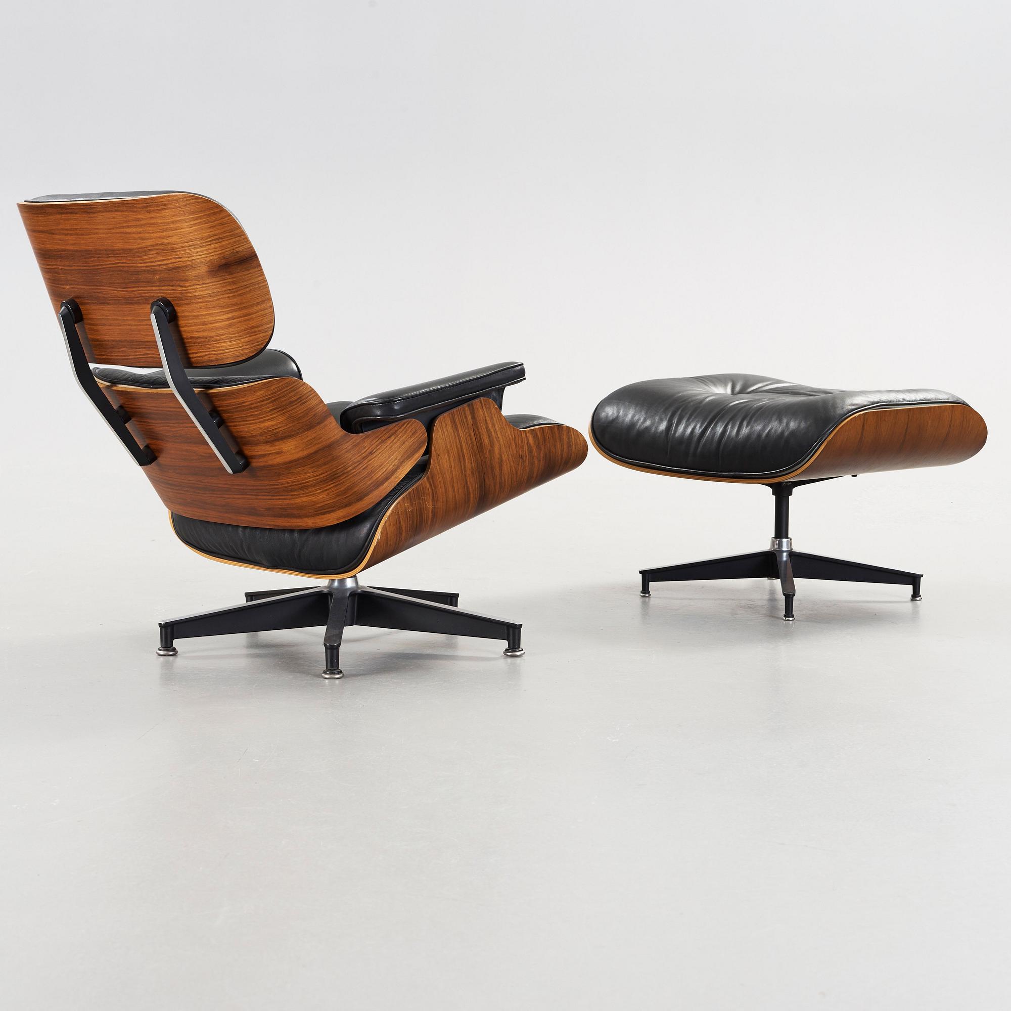 CHARLES & RAY EAMES, "Lounge chair with ottoman", Herman Miller.