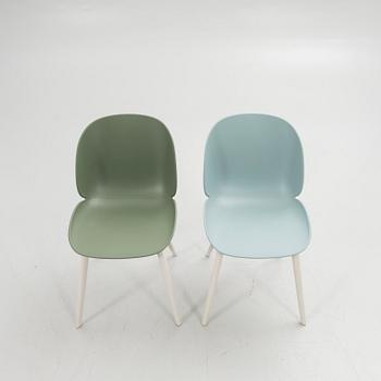 GamFratesi, chairs, 6 pcs, "Beetle Chair", Gubi, Denmark.