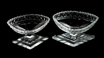 SALTKAR, 2 st, glas, 1800-tal.