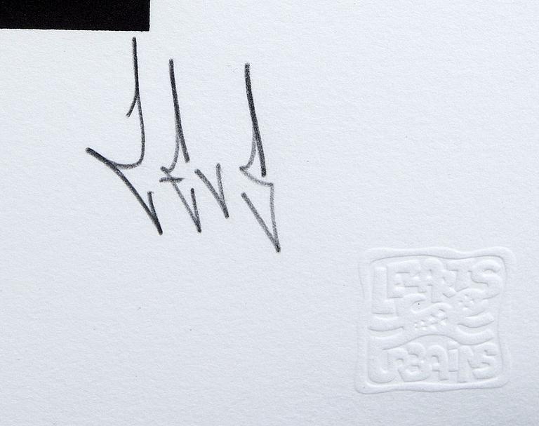 Zevs, a signed and numbered serigraph.