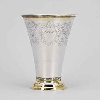 BÄGARE, silver, Diedrich Schvart Karlskrona 1797. Vikt ca 430 gram.