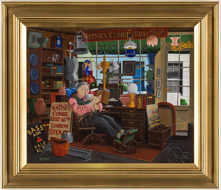 ULF GREDER, oil on canvas, signed.