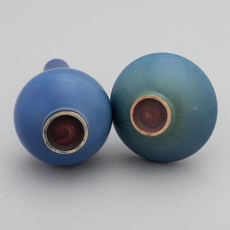 Berndt Friberg, two stoneware vases, Gustavsbergs studio.