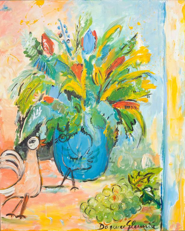 DAGMAR GLEMME, olja på duk, signerad.