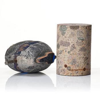 Bertil Vallien, a unique sand cast glass sculpture, Kosta Boda, Sweden.