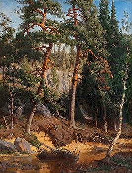 492. Fanny Churberg, I SKOGEN.