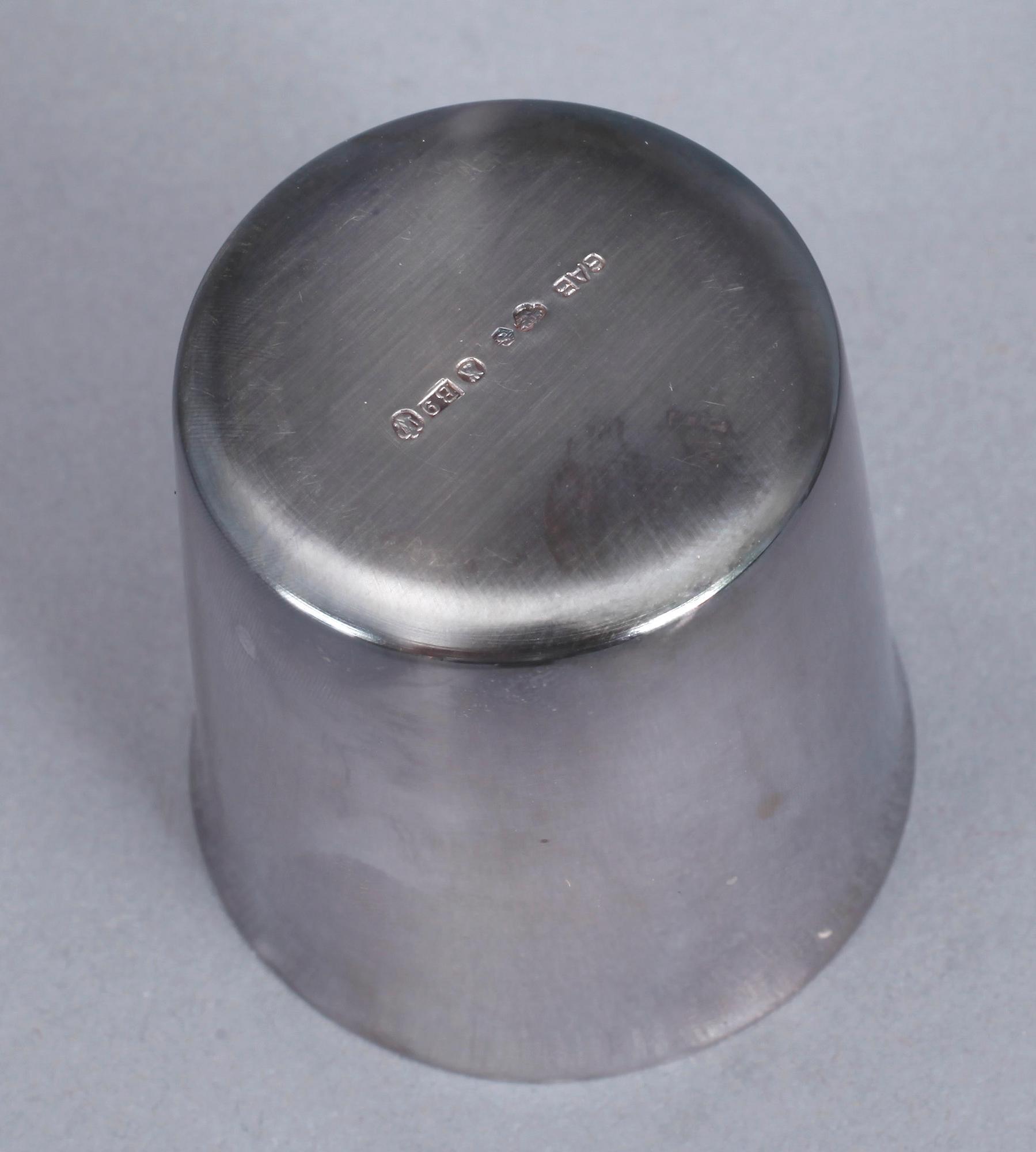 BÄGARE, 6 st, silver, guldsmedsaktiebolaget, Stockholm, 1952. tot vikt ca 344.