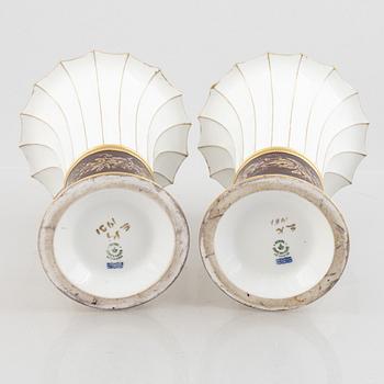 Royal Copenhagen, a pair of porcelain vases, Denmark, 1923-34.