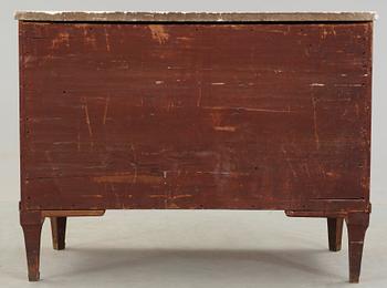 A late Gustavian late 18th century writing commode.