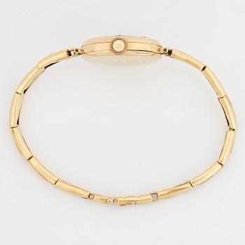 DAMARBANDSUR, 18K guld med smaragder och  gammalslipade diamanter. med anpassat etui.