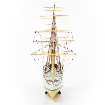 Ship model, second half of the 20th century. The training ship “Danmark”, Billing Boats.