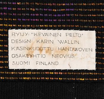 Karin Wallin,  a Finnish rya rug for Neovius. Ca. 160 x 110 cm.