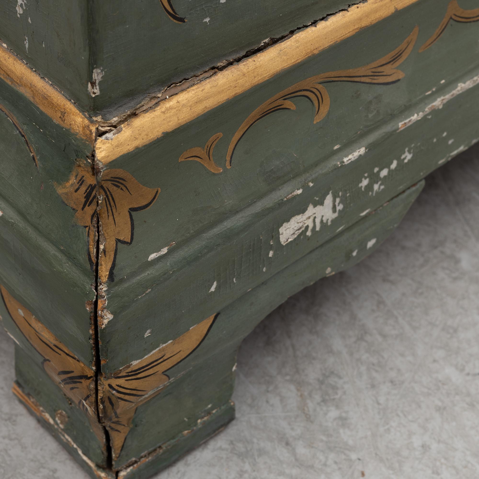 A Swedish Rococo longcase clock. The dial signed by Augustin Bourdillon, Stockholm.