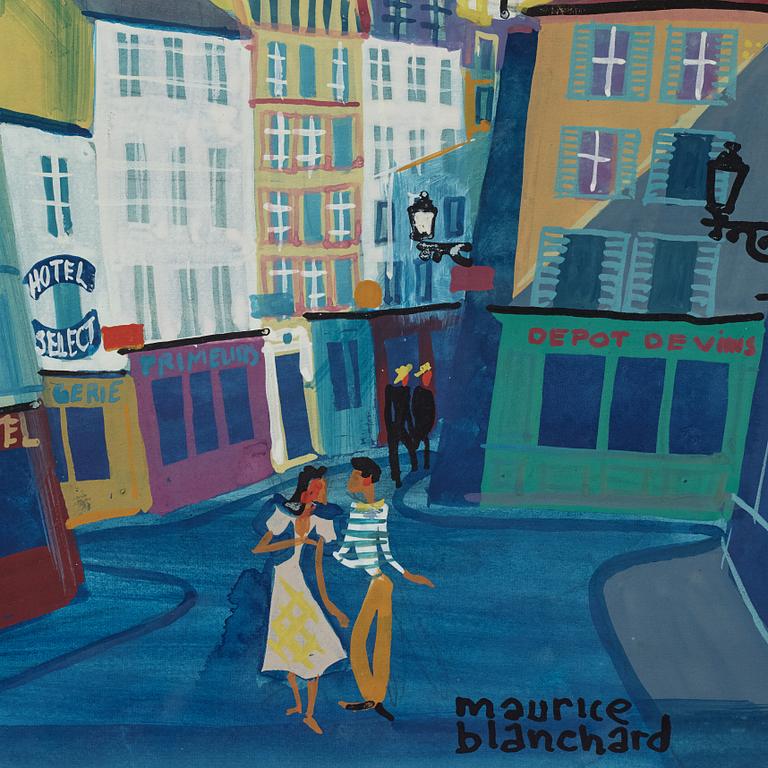 Maurice Blanchard, "Les Rues de Montmartre et le Sacre Coeur".