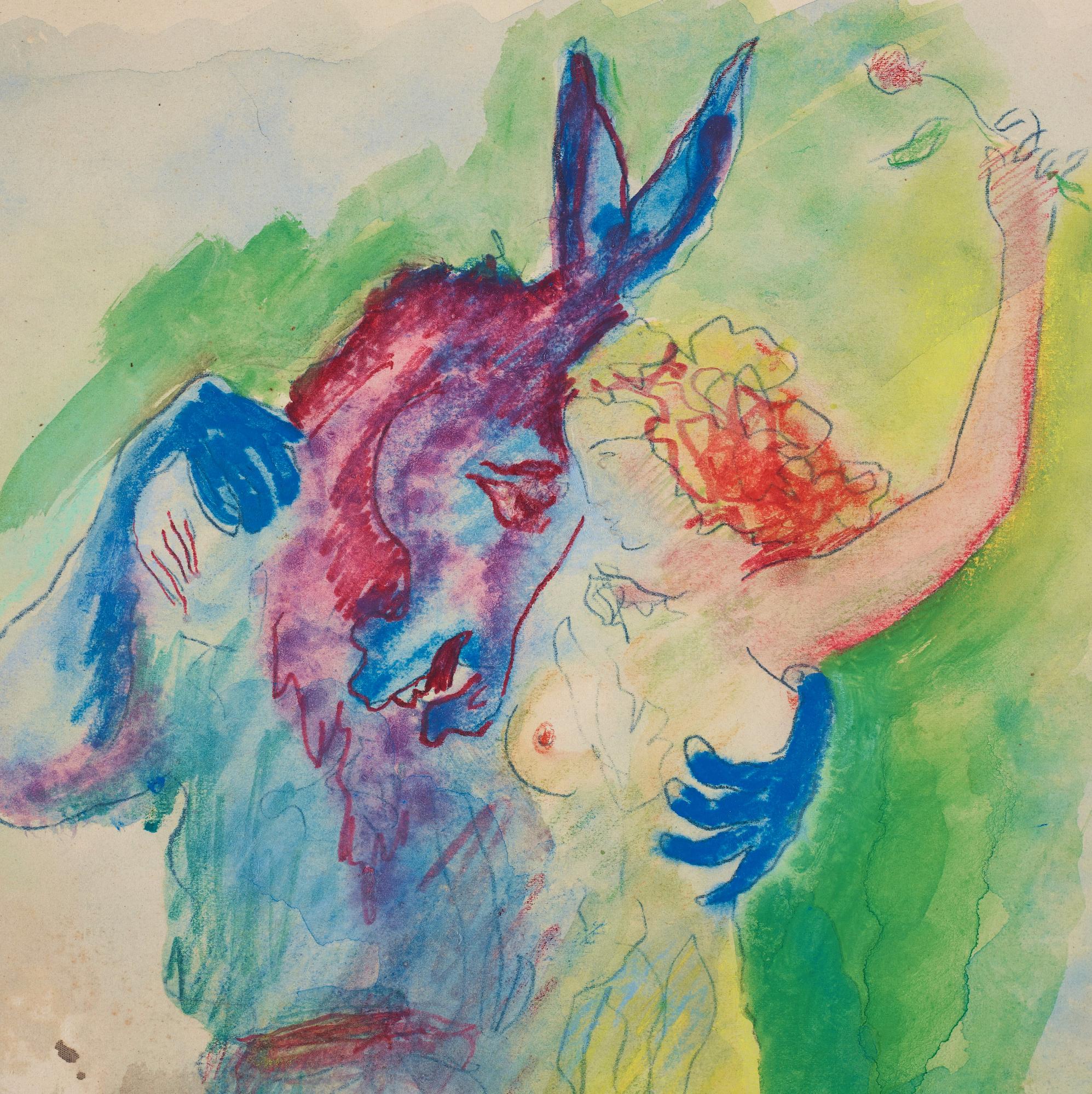 Isaac Grünewald, Titania and Bottom with doney head from A Midsummer Night's Dream.