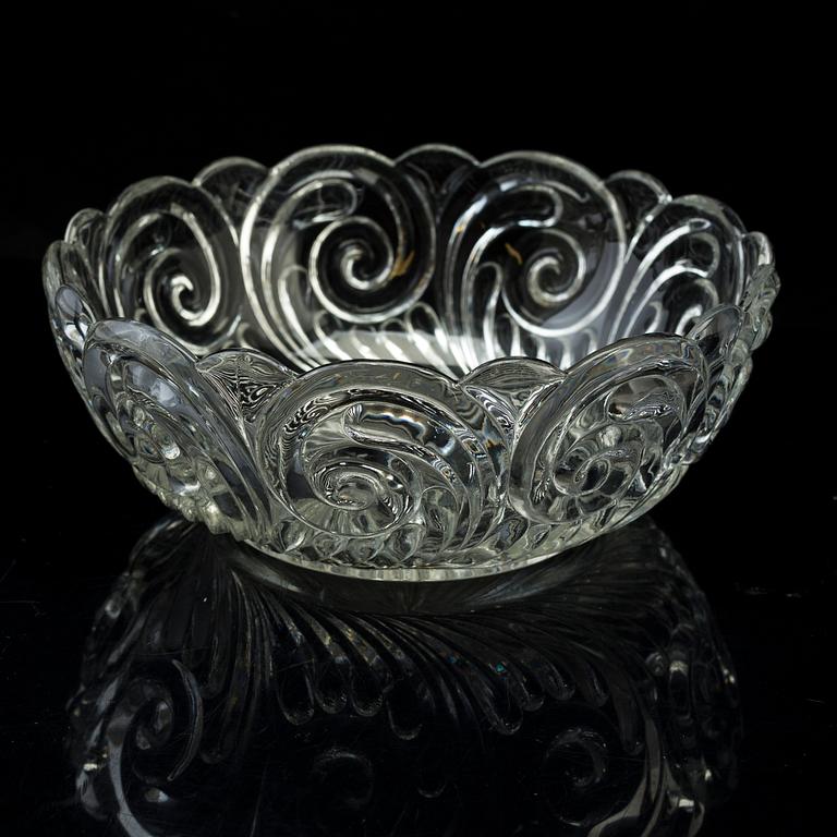 13 pieces of Gryt glass, 19th century.