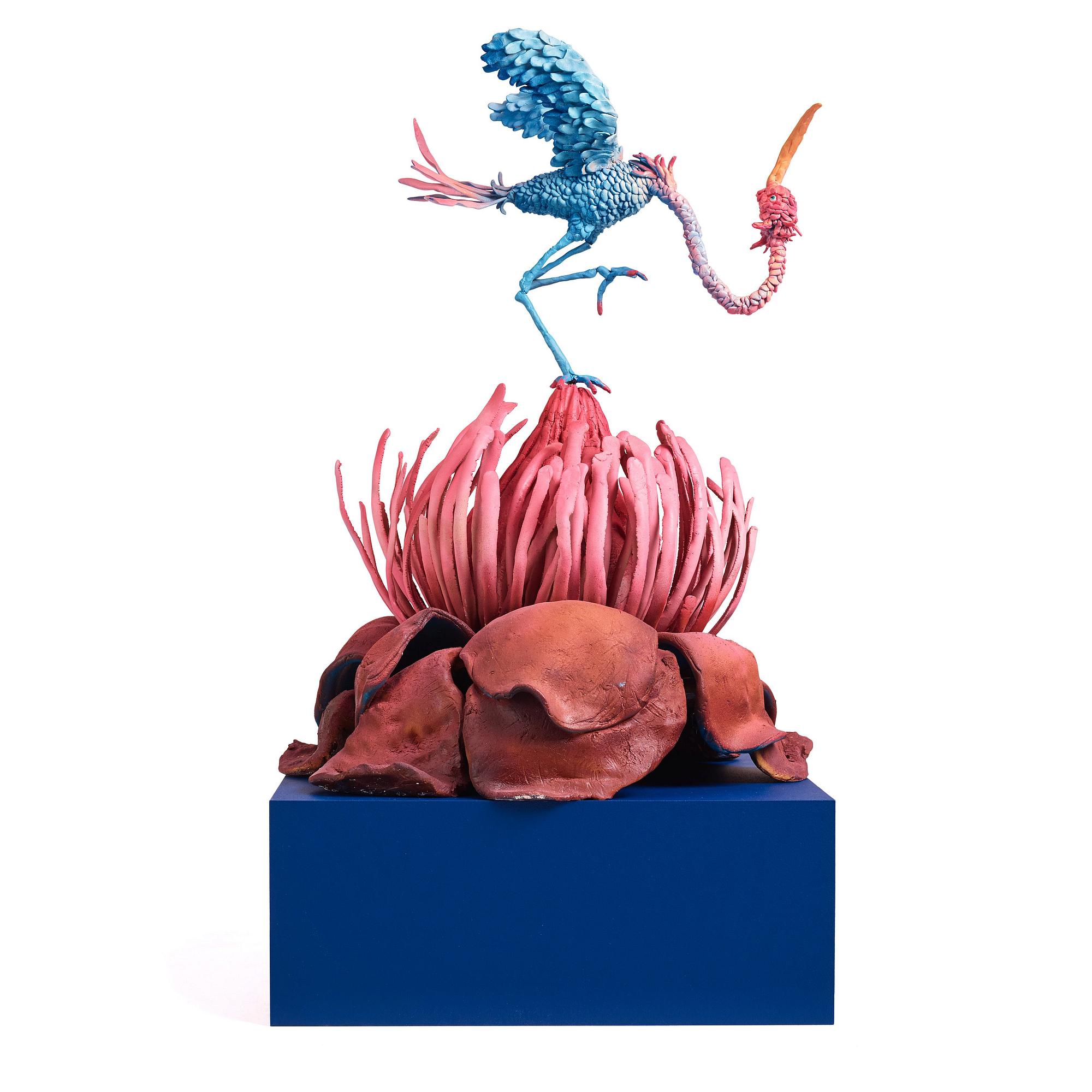 Nathalie Djurberg & Hans Berg, "One Last Trip to the Underworld (Strawberry Red and Blue)".