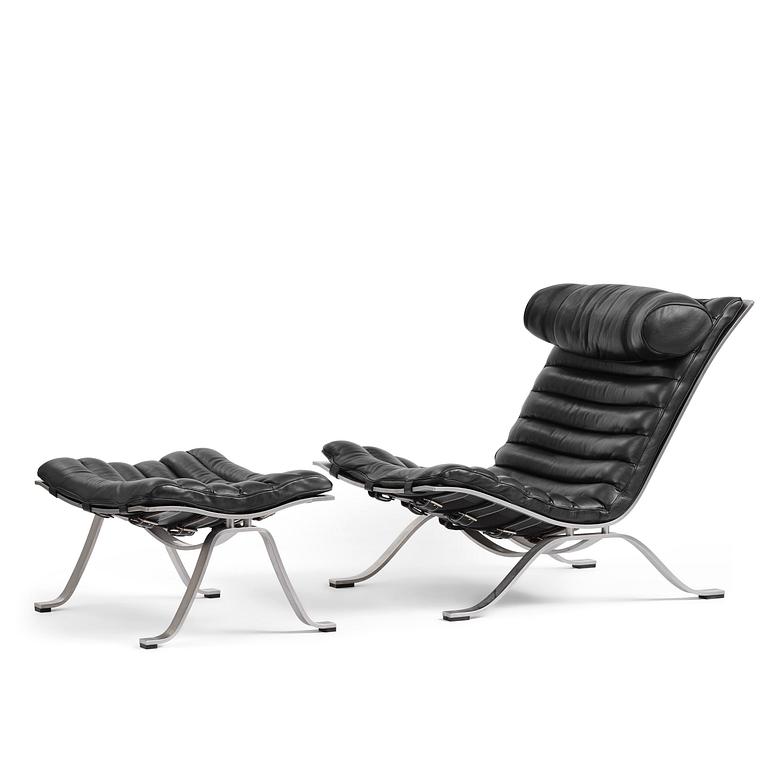 Arne Norell, an "Ari" armchair with ottoman, Norell Möbel, Aneby.