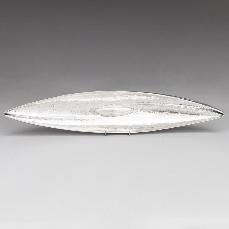 Tapio Wirkkala, silver bowl model TW9, marked TW, Kultakeskus, Hämeenlinna 1968.