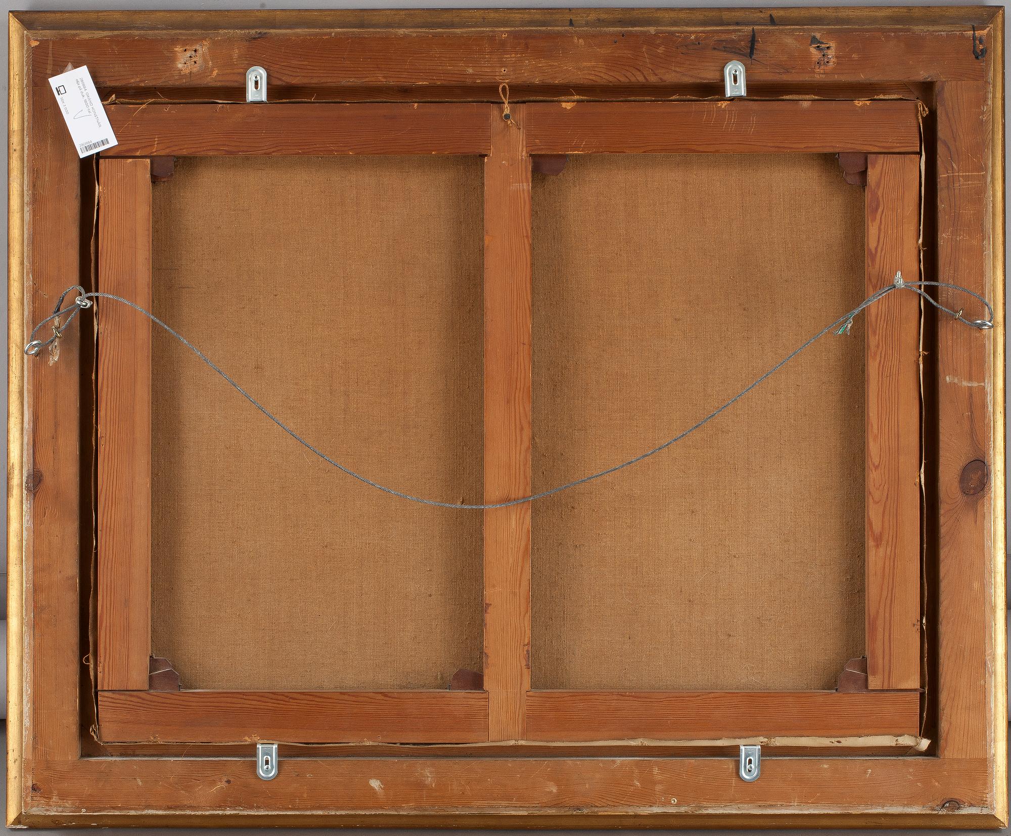 OKÄND KONSTNÄR, olja på duk, 1800-tal.